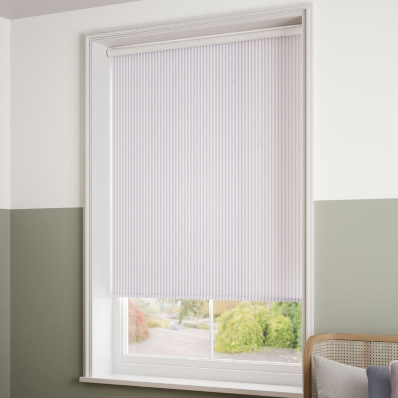 ColorizedZoom Choices Ella Stripe Lavender  Roller Blind