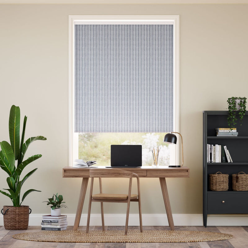 Colorized Choices Ella Stripe Navy  Roller Blind 4086