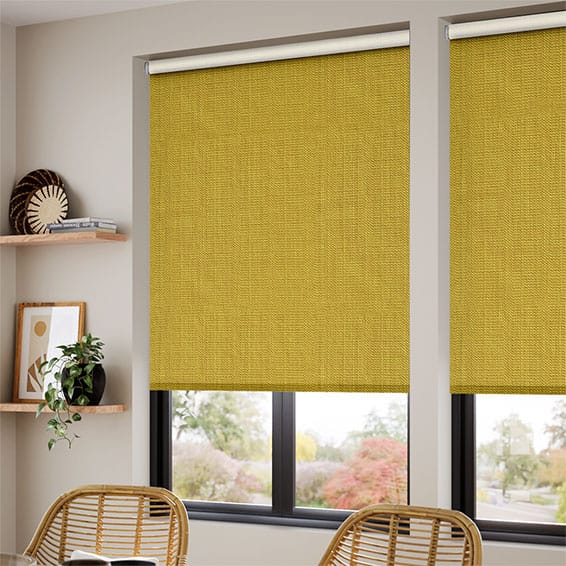 ColorizedZoom Choices Etta Mustard Roller Blind 4102