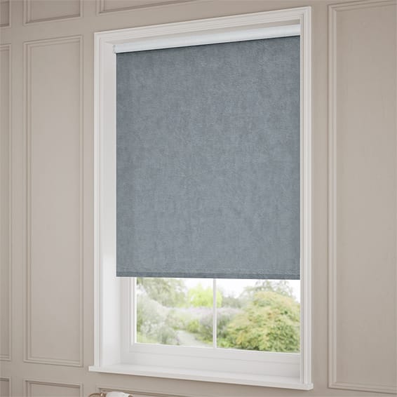 ColorizedZoom Choices Alva Blue Grey Roller Blind 4112