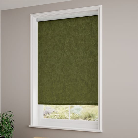 ColorizedZoom Choices Alva Basil Green Roller Blind 4111