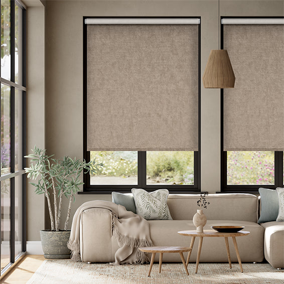 Colorized Choices Alva Truffle Roller Blind 4123