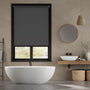 Colorized Electric Titan Blackout Kendall Charcoal Roller Blind 4133