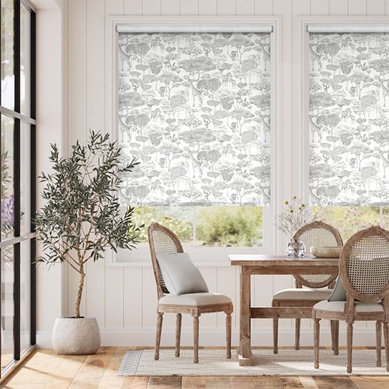 Colorized Grassland Graphite Roller Blind 4151