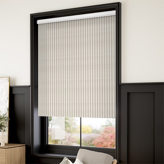 ColorizedZoom Electric Choices Grande Stripe Linen Roller Blind 4152