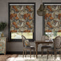 Colorized Electric William Morris Acanthus Velvet Chestnut Roller Blind 4153