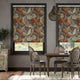 Colorized Electric William Morris Acanthus Velvet Chestnut Roller Blind 4153