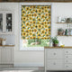 Colorized Electric Choices Sunflowers Yellow Roller Blind 4158