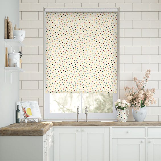 Colorized Electric Polka Dot Multi Roller Blind 4164