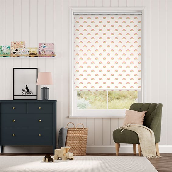 Colorized Little Arches Blackout Rainbow Roller Blind 8986