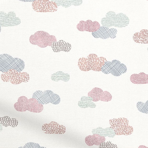ColorizedPLA Happy Clouds Blackout Dusk Roller Blind