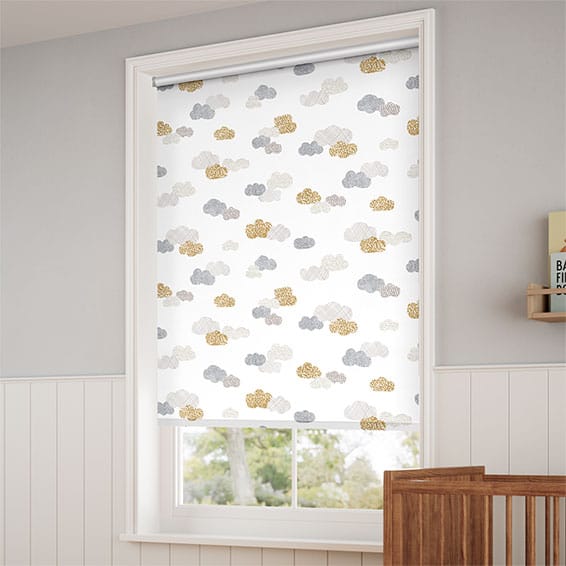 ColorizedZoom Happy Clouds Blackout Dawn Roller Blind