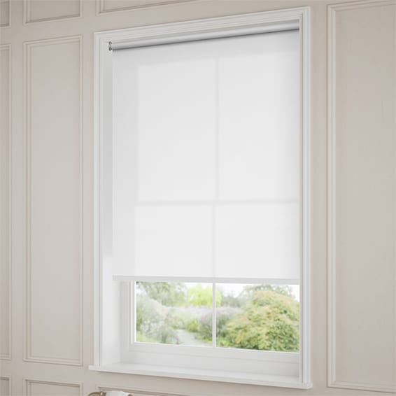 ColorizedZoom Electric Avalon Chiffon White  Roller Blind 4234