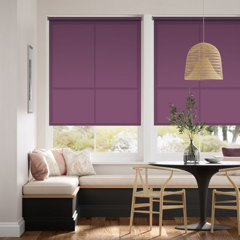 Colorized Electric Avalon Berry Roller Blind 4230