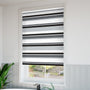 ColorizedZoom Twist2Go Splash Blackout Letterbox Noir Roller Blind 4395