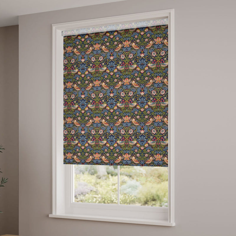 ColorizedZoom Twist2Go William Morris Strawberry Thief Jewel Roller Blind 9159