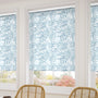 ColorizedZoom Splash Blackout Sea Kelp Soft Blue Roller Blind 4422