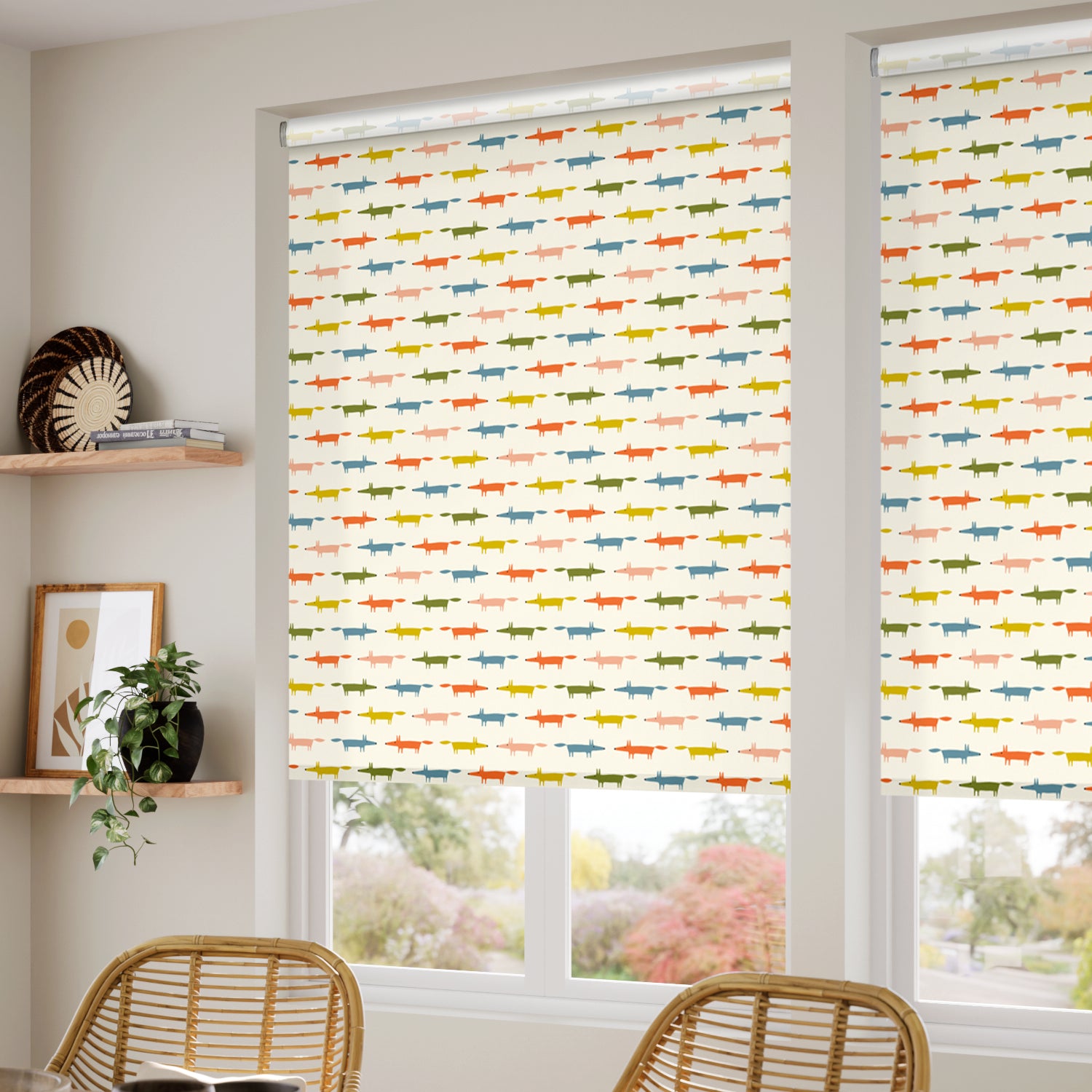 ColorizedZoom Little Fox Popsicle Birthday Roller Blind 4431