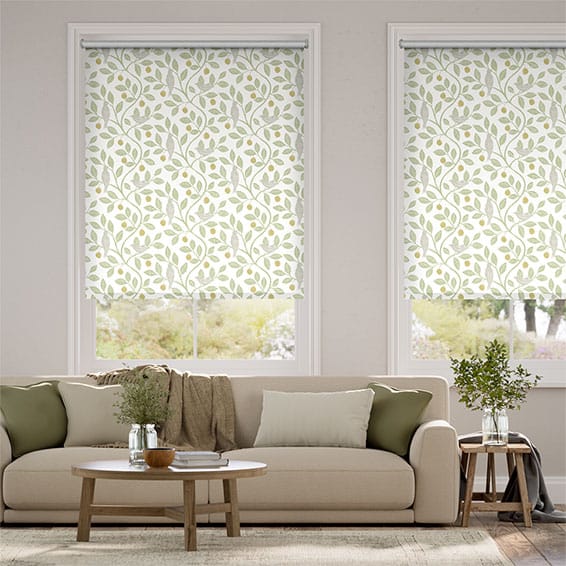 Colorized Twist2Go Damson Tree Sage Roller Blind 4510