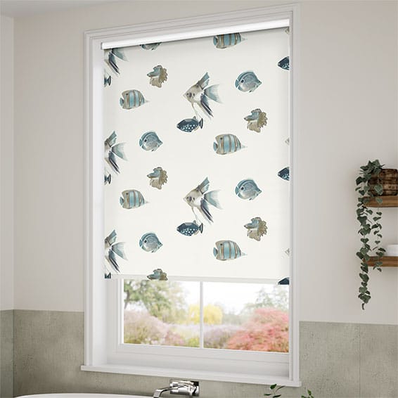 ColorizedZoom Twist2Go Splash Blackout Kamanu Marine Roller Blind 4550