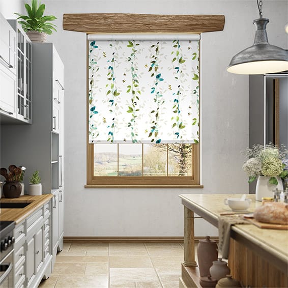 Colorized Twist2Go Secret Garden Bluegrass Roller Blind 4564