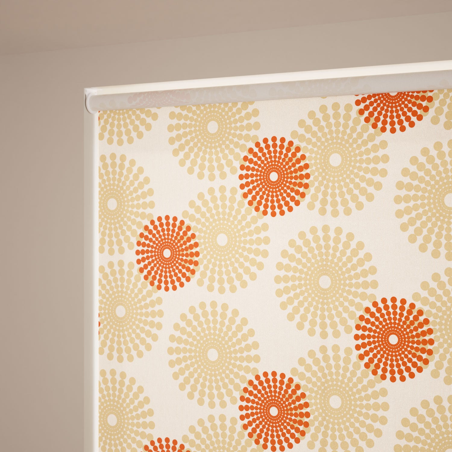 ColorizedZoom Twist2Go Salina Orange Roller Blind 4567