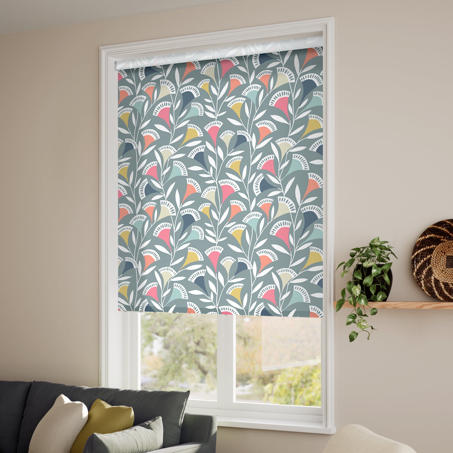 ColorizedZoom Twist2Go Noukku Berry Crush Roller Blind 4588
