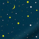ColorizedPLA Twist2Go Night Sky Cosmic Blackout Blue Roller Blind 4590