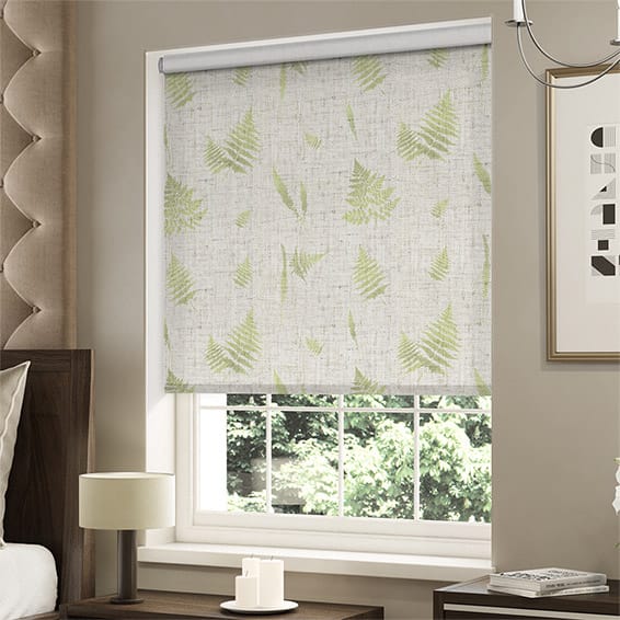 ColorizedZoom Twist2Go Choices Forest Fern Linen Foliage Roller Blind