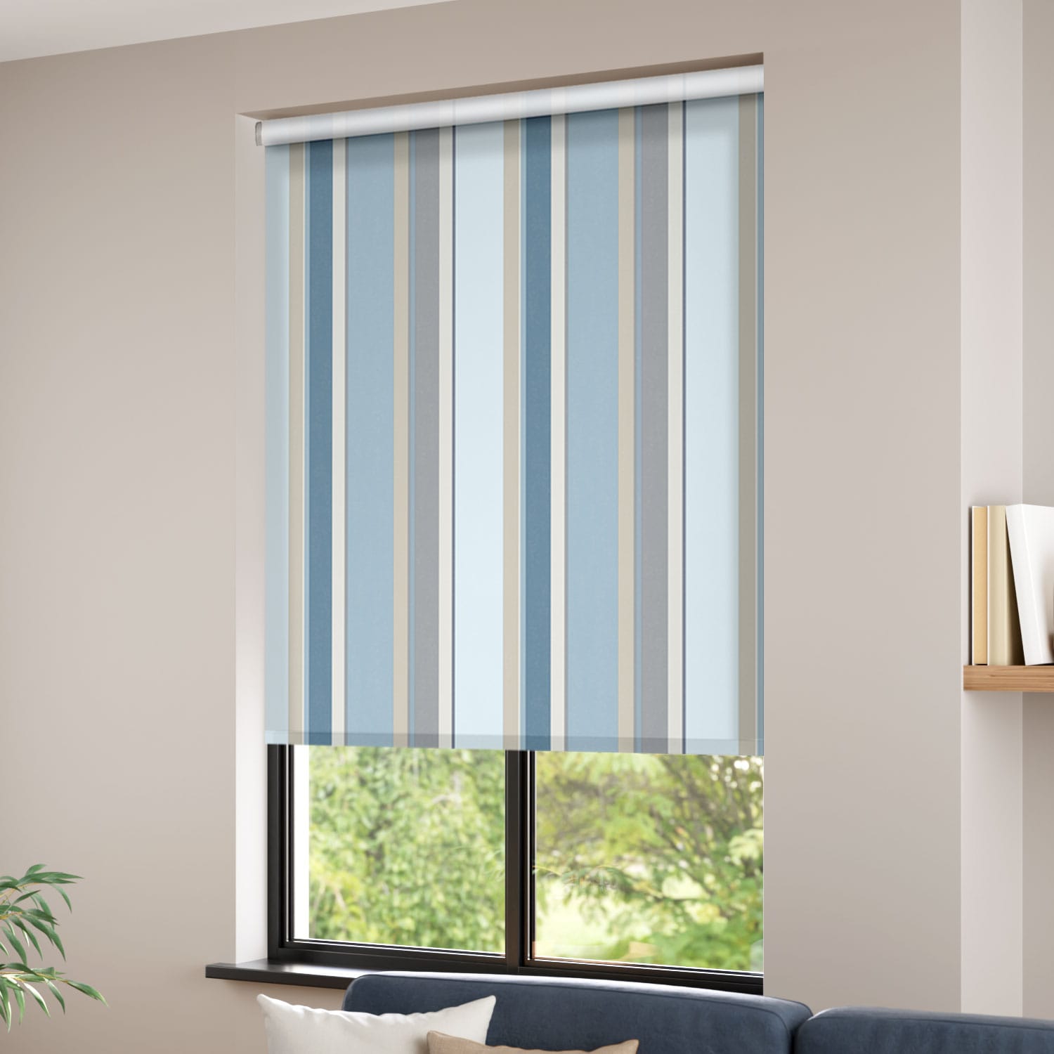 ColorizedZoom Twist2Go Bella Frost Roller Blind 4746