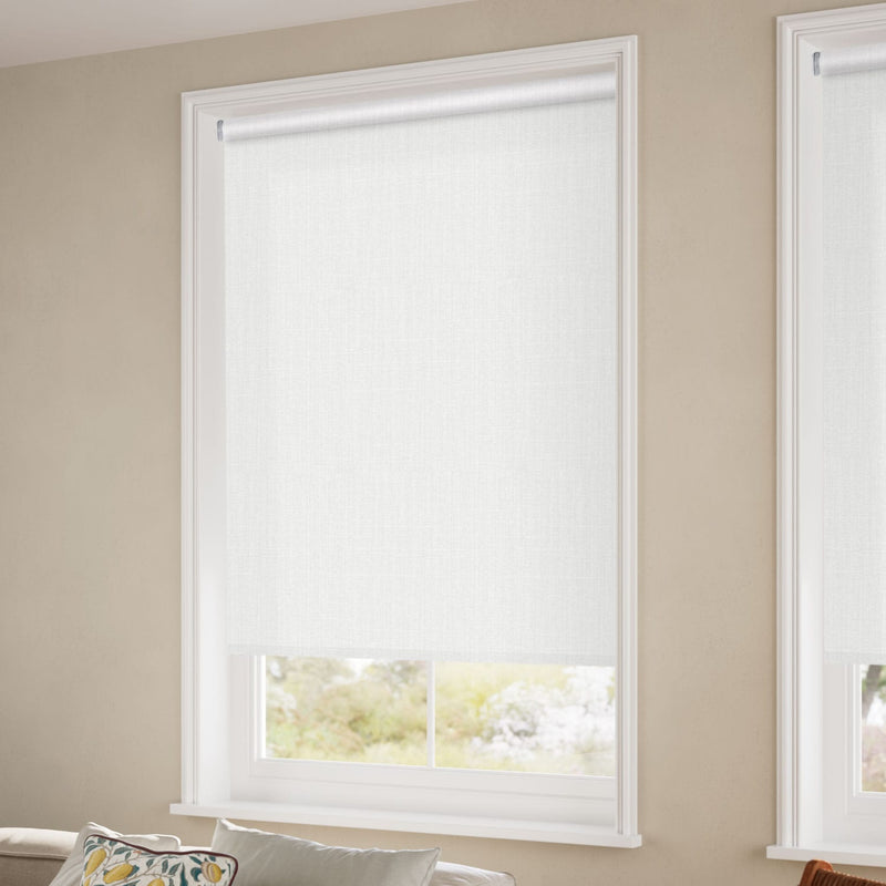 ColorizedZoom Choices Averley Snow White Roller Blind 4762