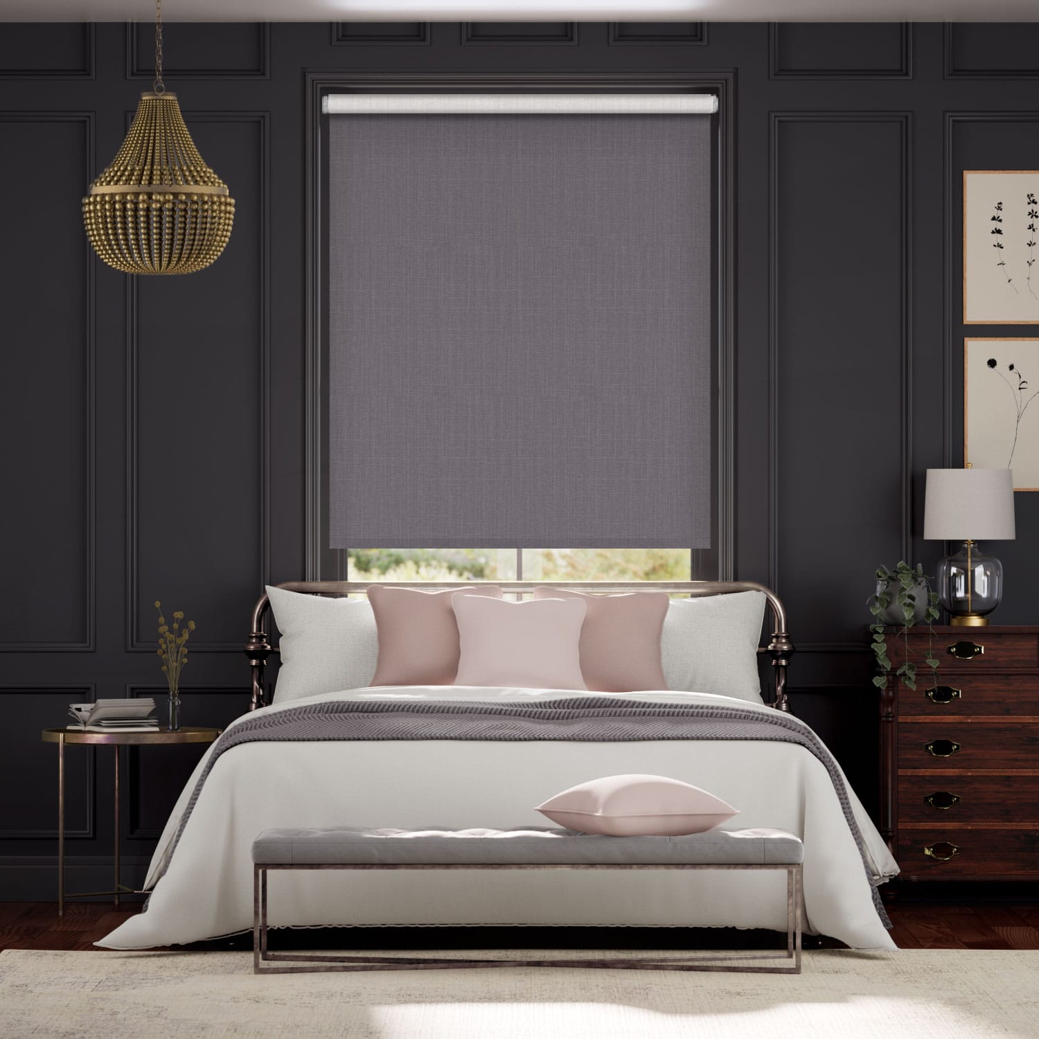 Colorized Twist2Go Choices Averley Heather Roller Blind 4770