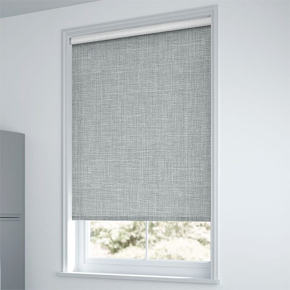 ColorizedZoom Electric Canali Blackout Silver Grey Roller Blind 4784