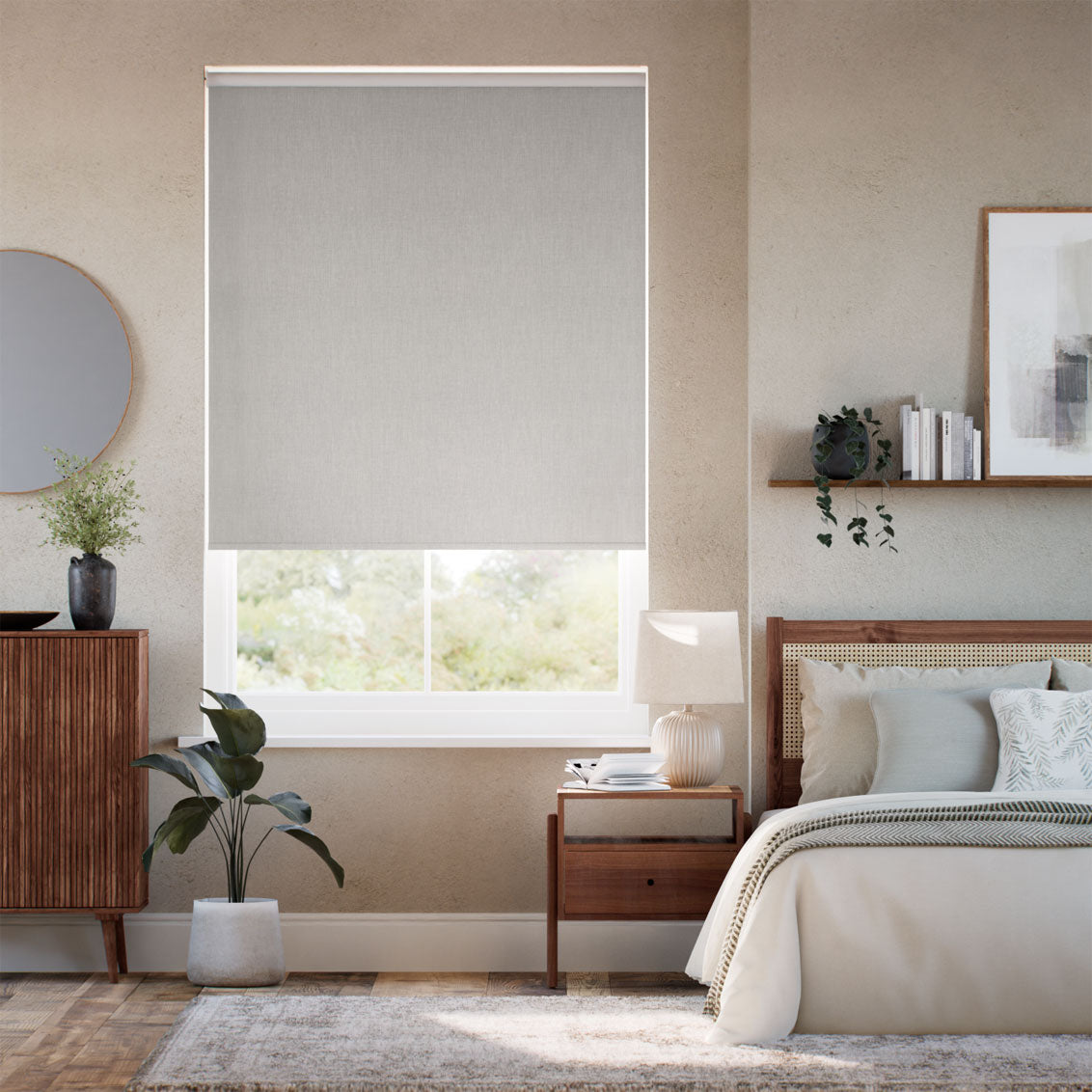 Colorized Electric Moda Blackout Ash Grey Roller Blind 4788