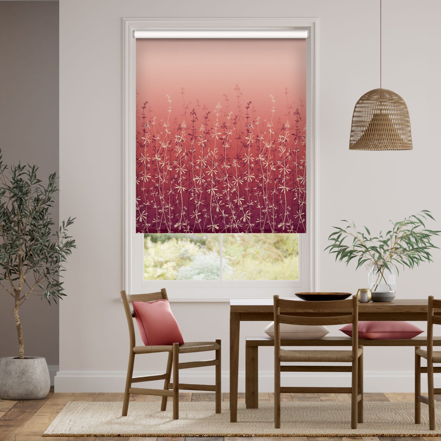 Colorized Twist2Go Goosegrass Berry Roller Blind