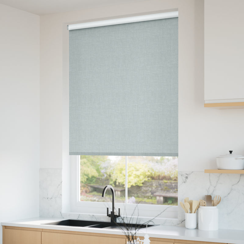 ColorizedZoom Twist2Go Canali Blackout Light Ocean Blue Roller Blind 4809