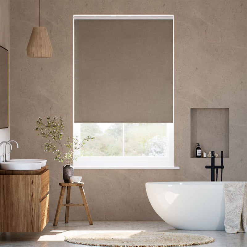 Colorized Twist2Go Canali Blackout Nutmeg Roller Blind 4811