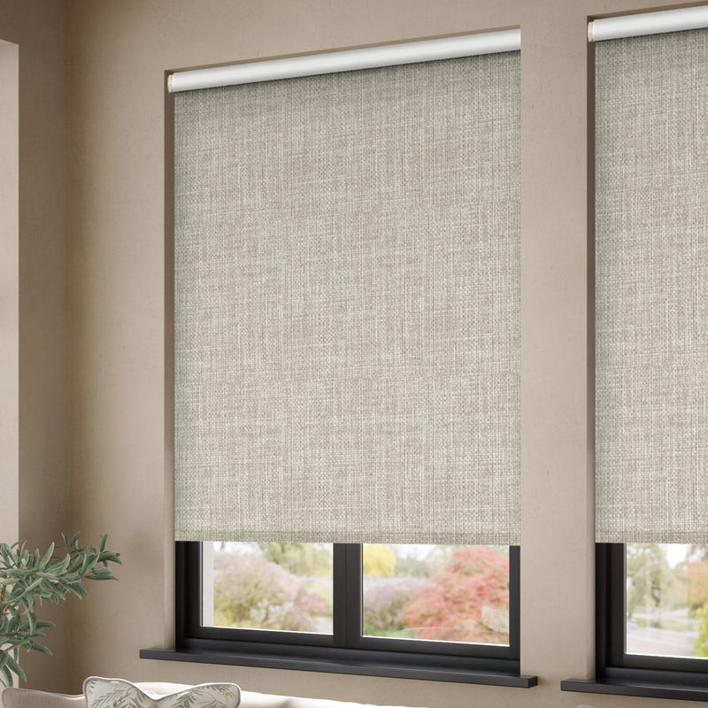 ColorizedZoom Twist2Go Moda Blackout Stone Grey Roller Blind 4822