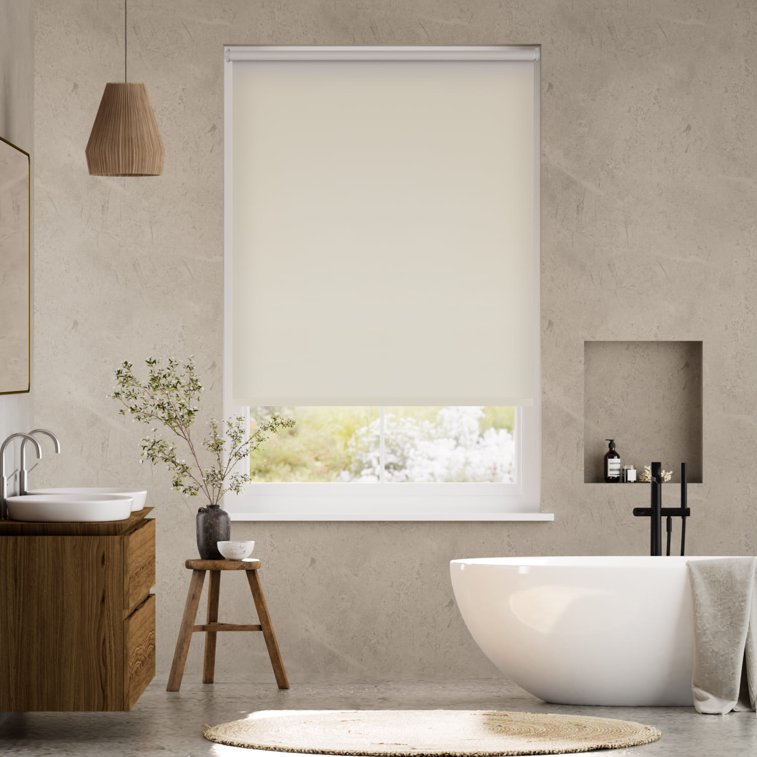 Colorized Electric Cadiz Blackout Champagne  Roller Blind 4834