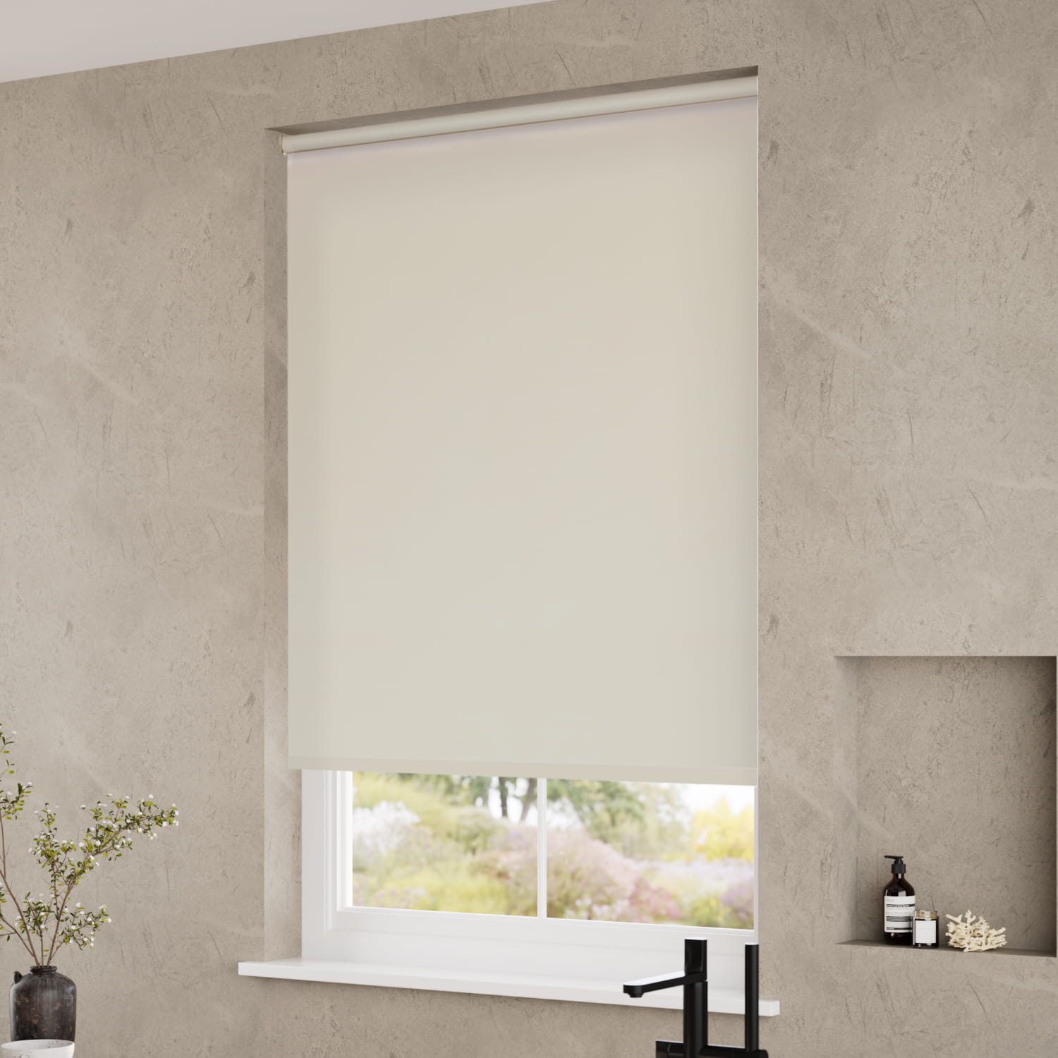 ColorizedZoom Electric Cadiz Blackout Champagne  Roller Blind 4834