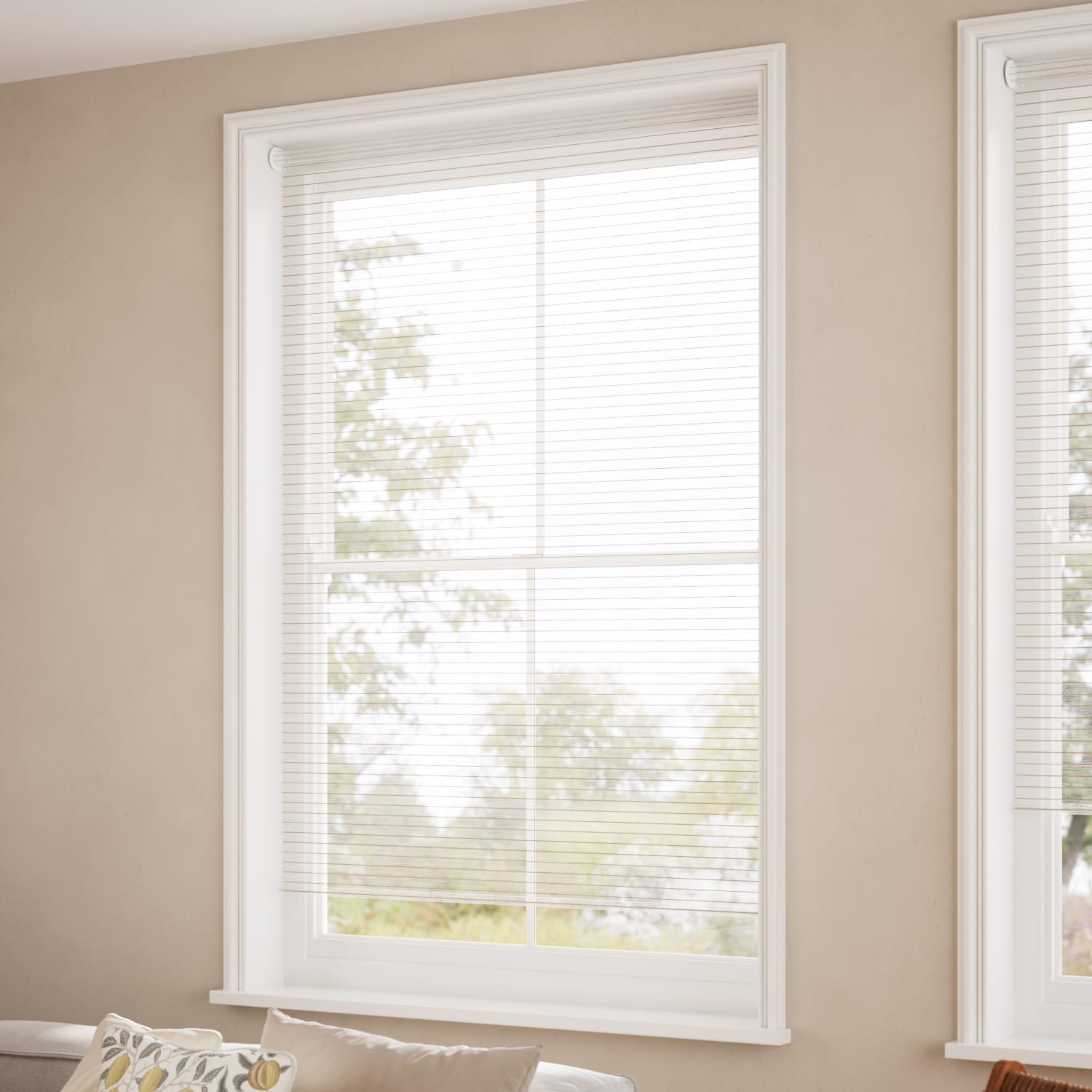 ColorizedZoom Twist2Go Cicero Voile Biscotti Roller Blind 4845