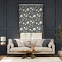 Colorized Fleur Grey Roller Blind 4860