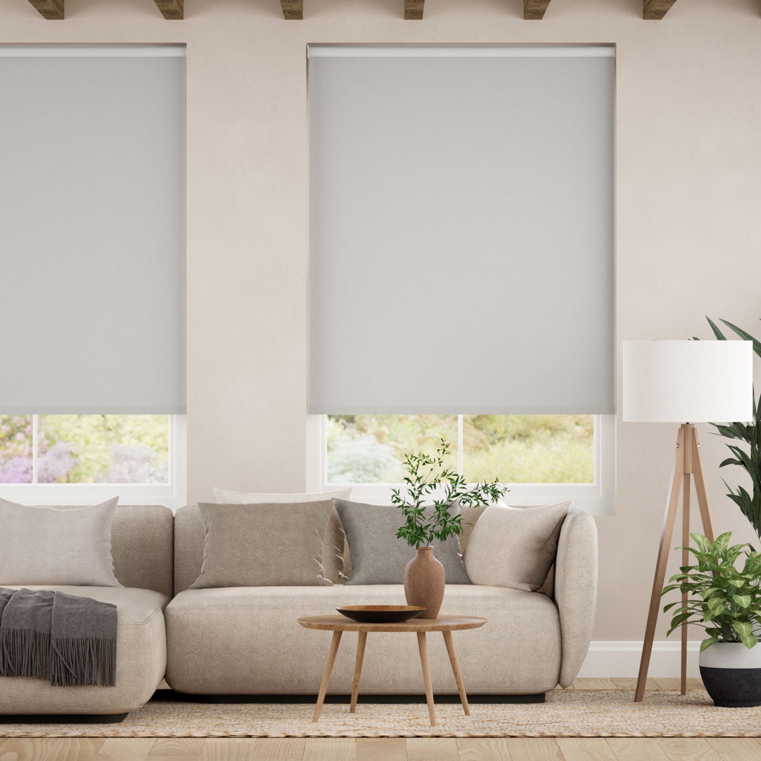 Colorized Twist2Go Sevilla Blackout Grey Roller Blind 4887