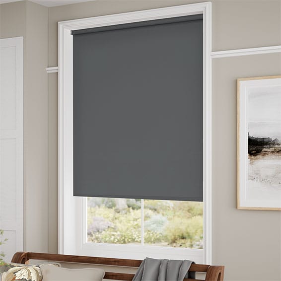 ColorizedZoom Twist2Go Sevilla Blackout Anchor Grey Roller Blind 4870
