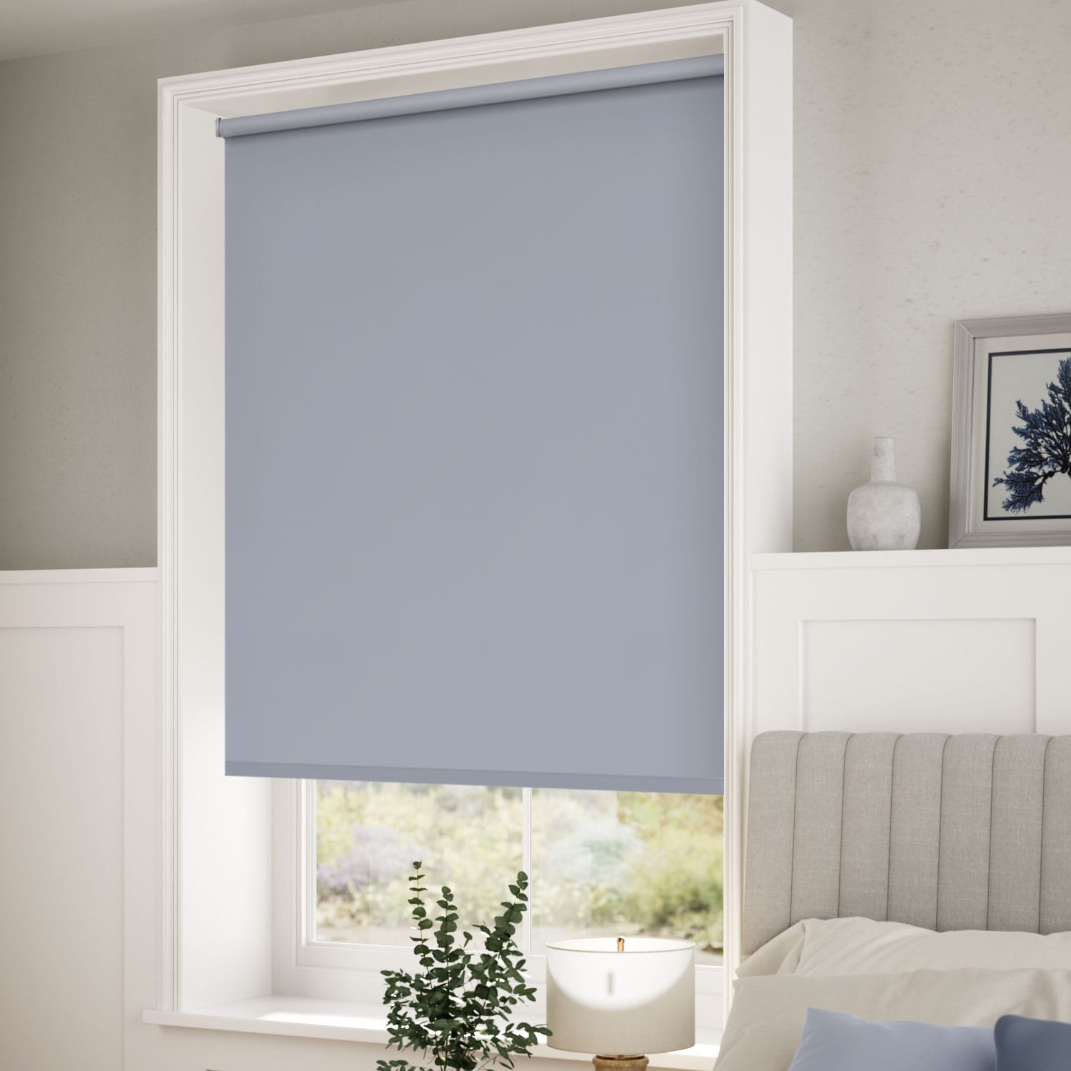 ColorizedZoom Electric Sevilla Blackout Glacier Blue  Roller Blind 4921