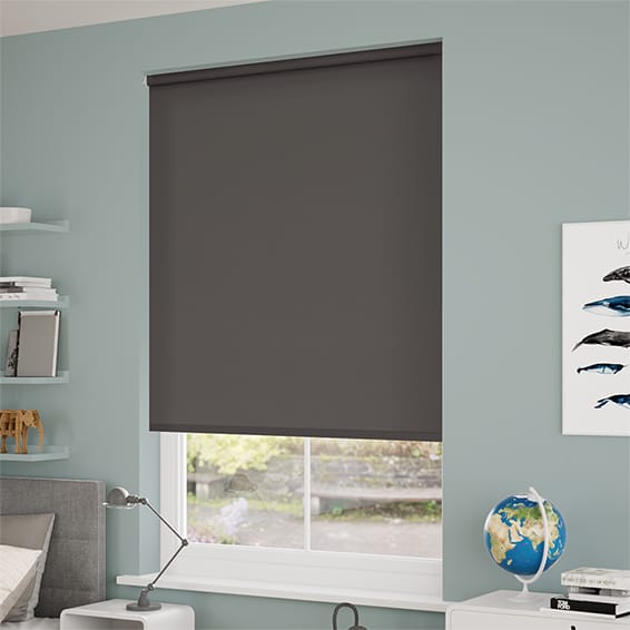 ColorizedZoom Electric Sevilla Blackout Slate  Roller Blind 4931