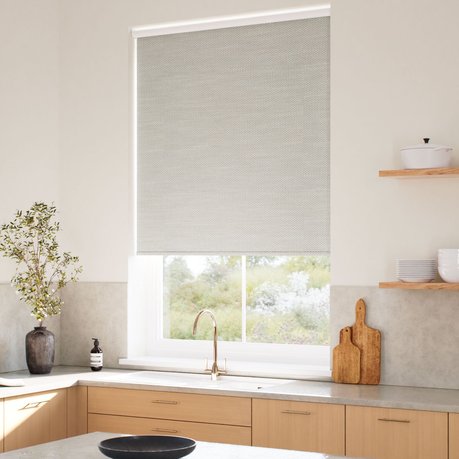 ColorizedZoom Choices Cleo Ash  Roller Blind 4957
