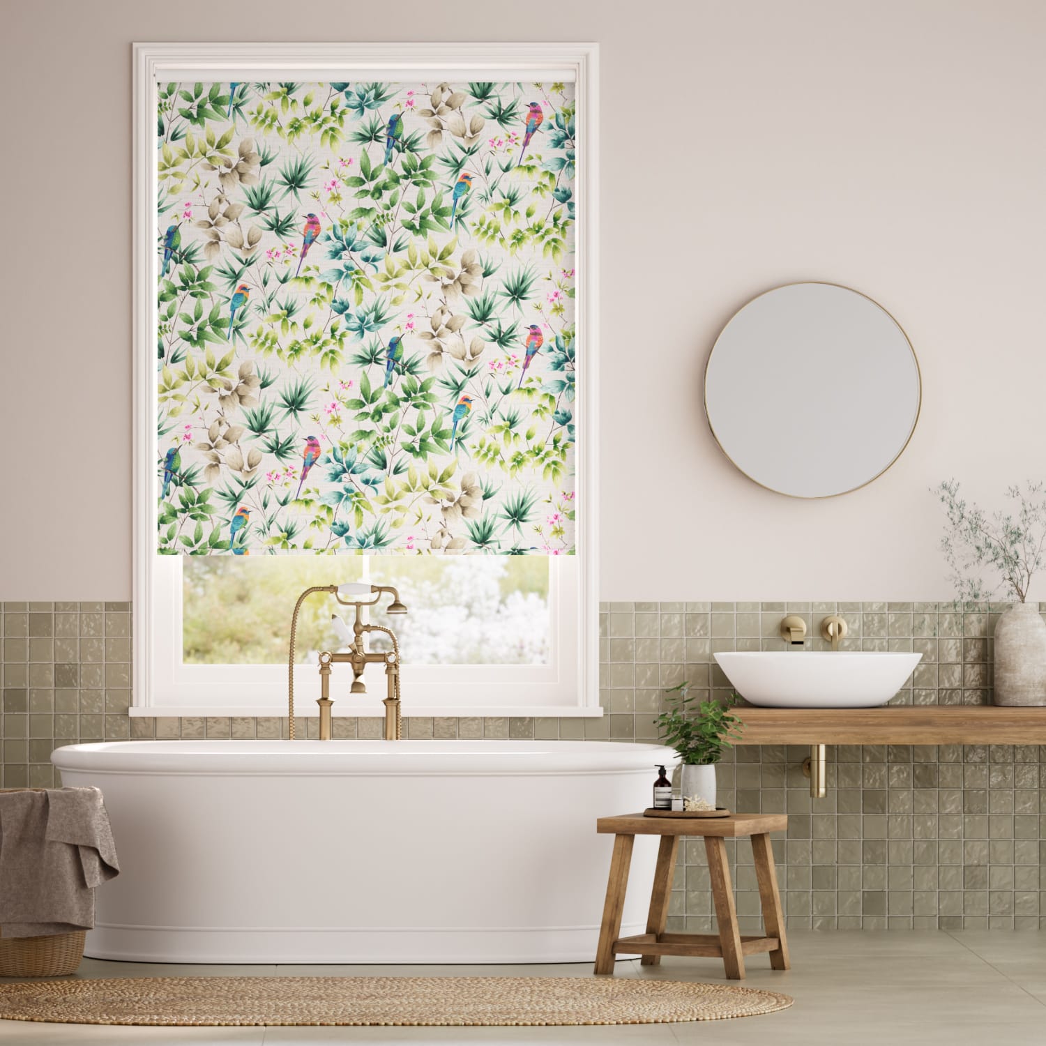 Colorized Paradiso Naturals Roller Blind 5067