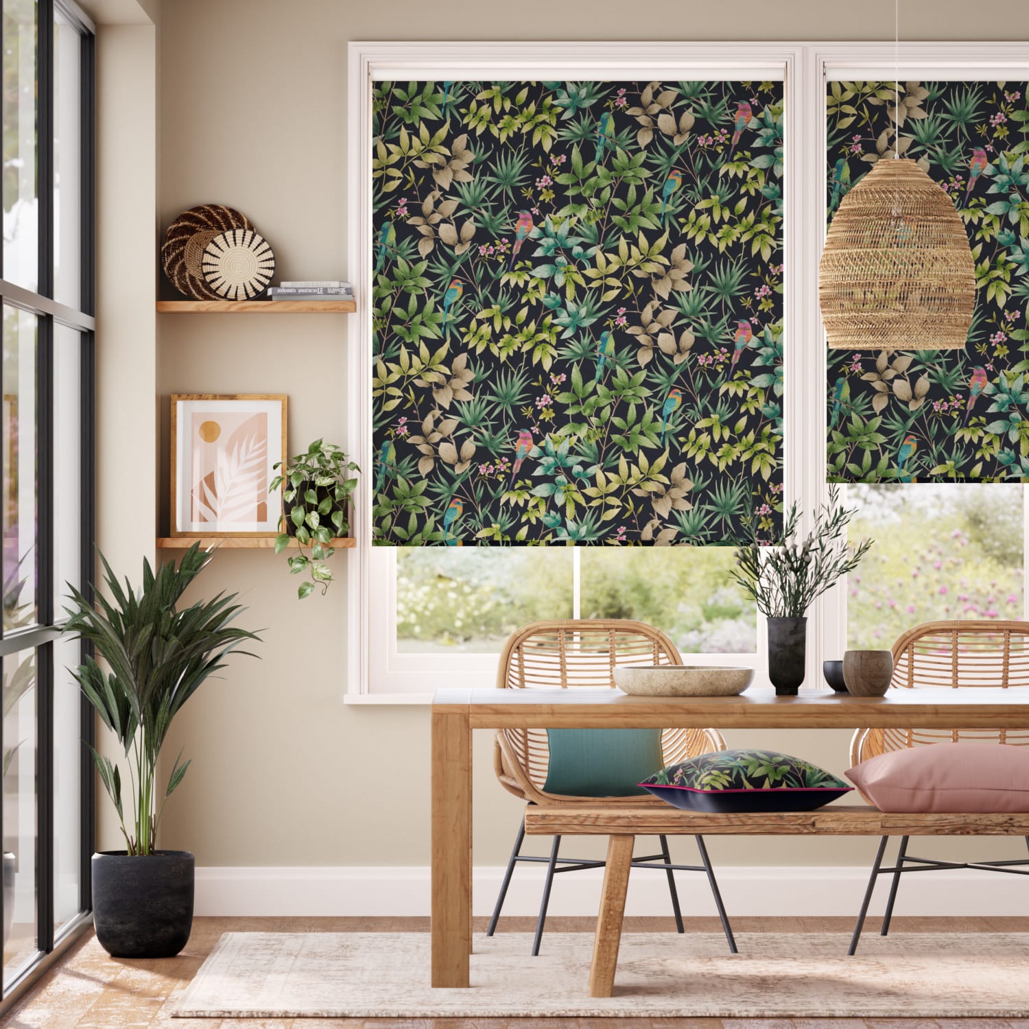 Colorized Paradiso Velvet Midnight Roller Blind 5070