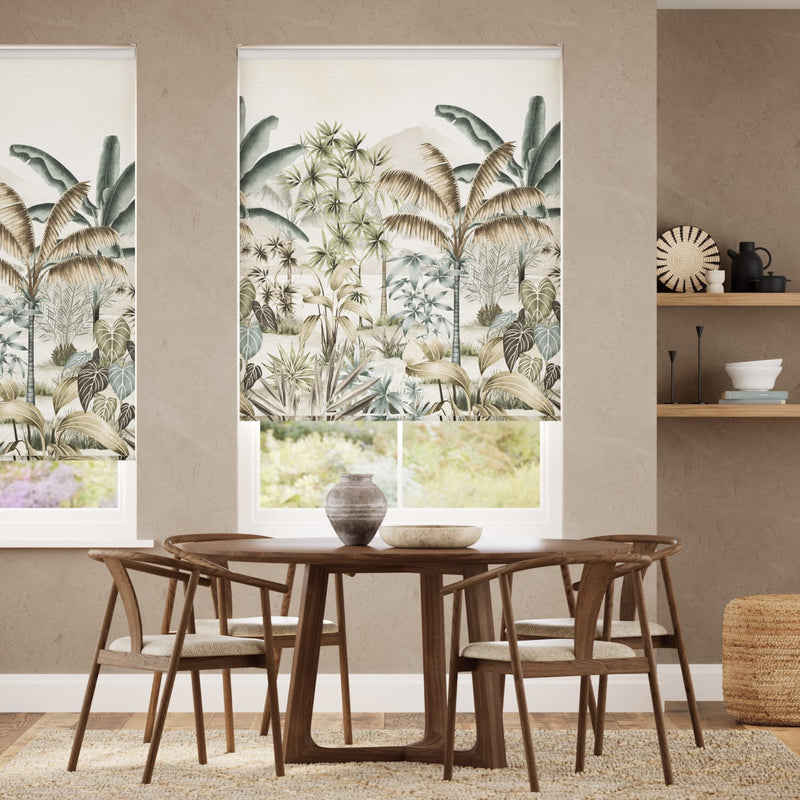 Colorized Twist2Go Mountain Palm Dawn Roller Blind 5076